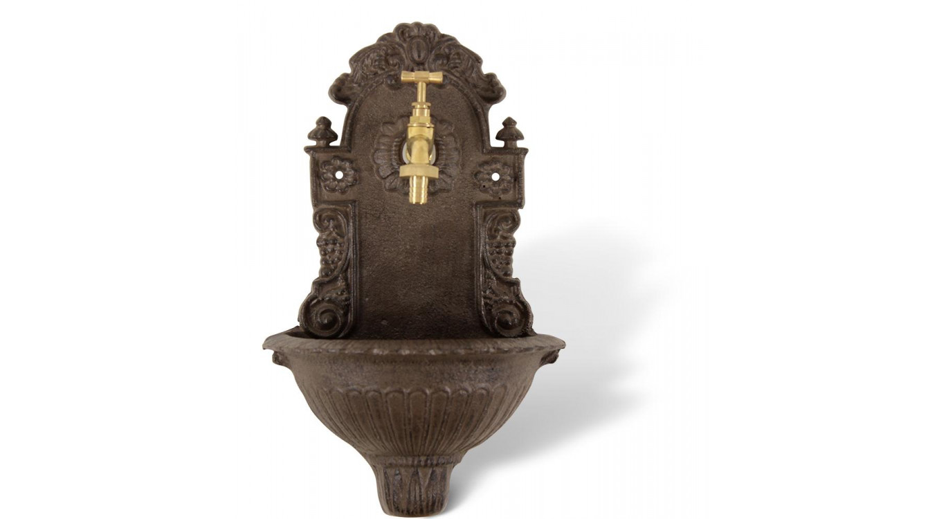 Gartenbrunnen Gusseisen Braun 24.5x12.5x40cm