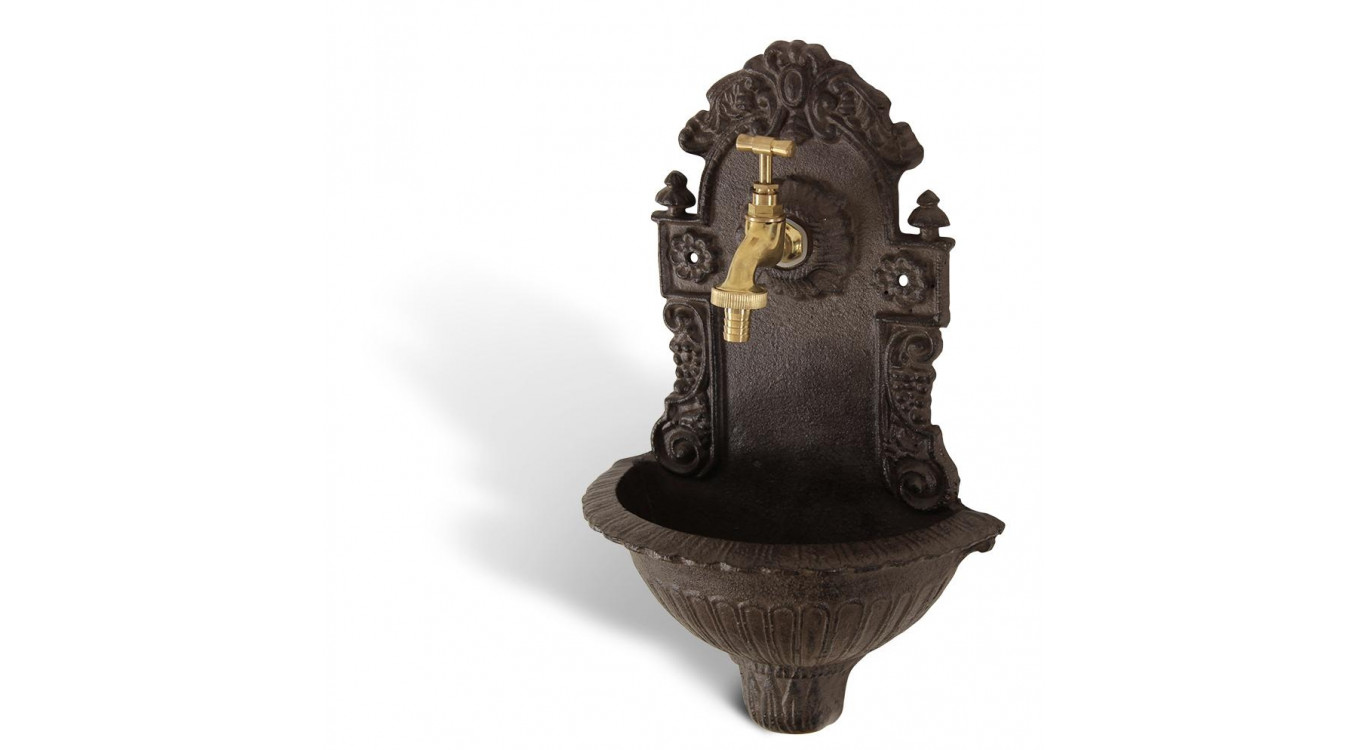 Gartenbrunnen Gusseisen Braun 24.5x12.5x40cm