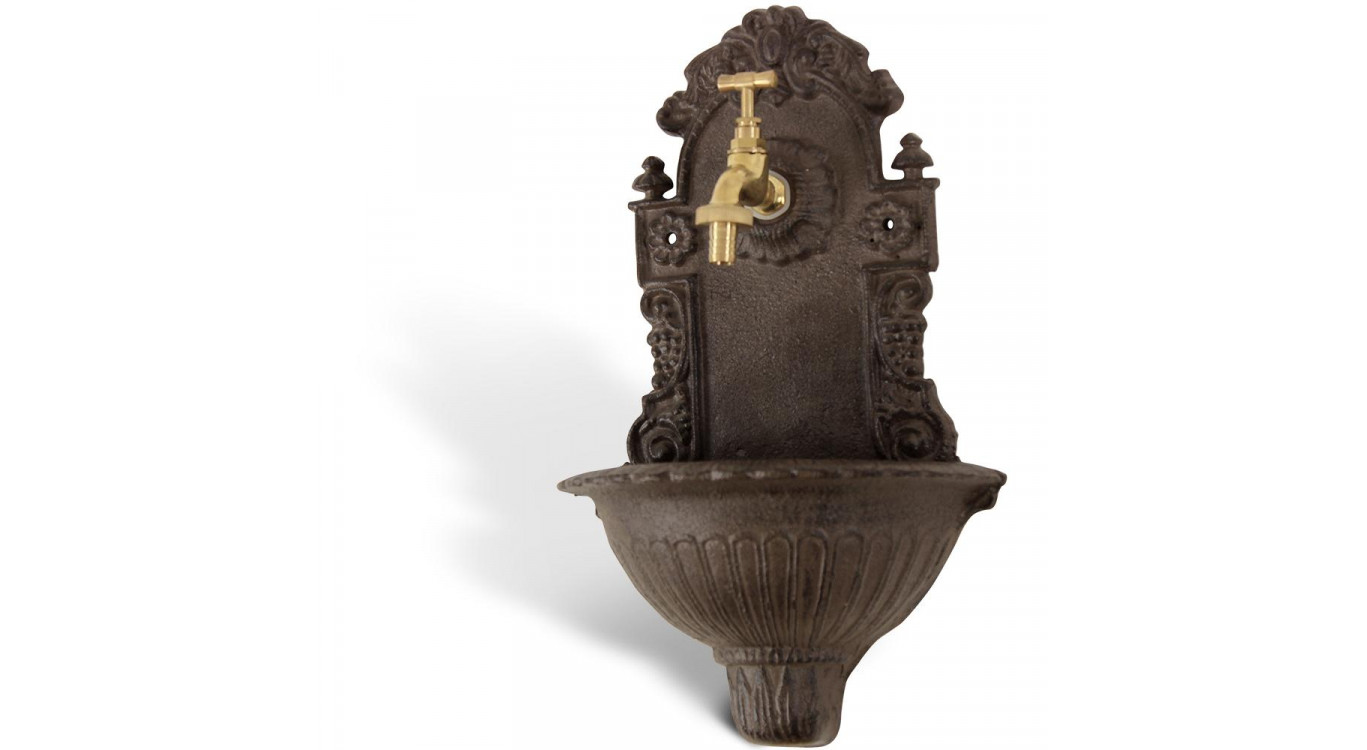 Gartenbrunnen Gusseisen Braun 24.5x12.5x40cm