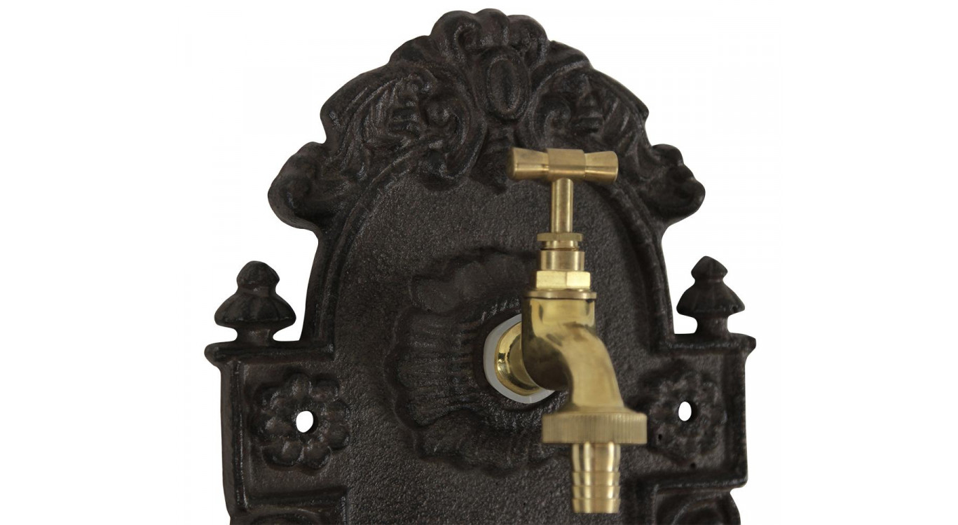 Gartenbrunnen Gusseisen Braun 24.5x12.5x40cm