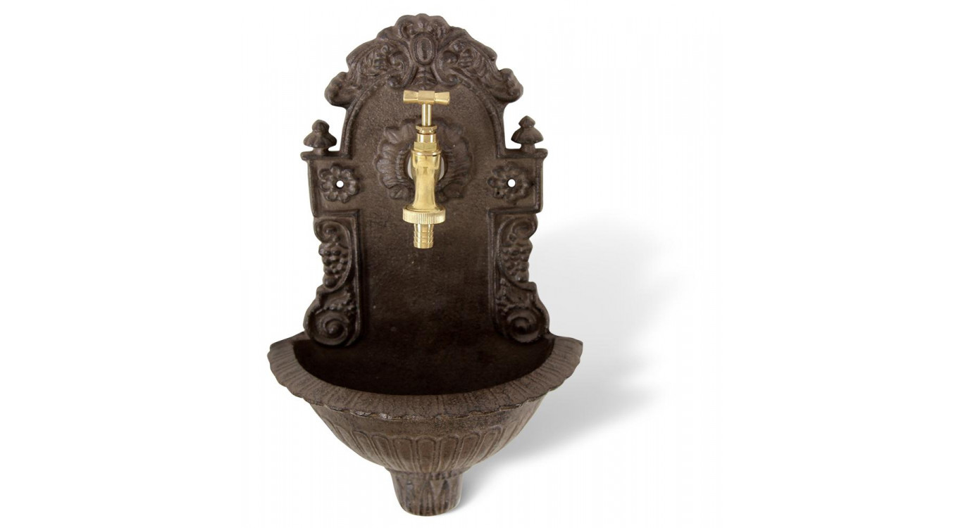 Gartenbrunnen Gusseisen Braun 24.5x12.5x40cm