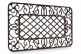 Rechteckige Fußmatte Gusseisen Braun 66.5x41.56x2cm