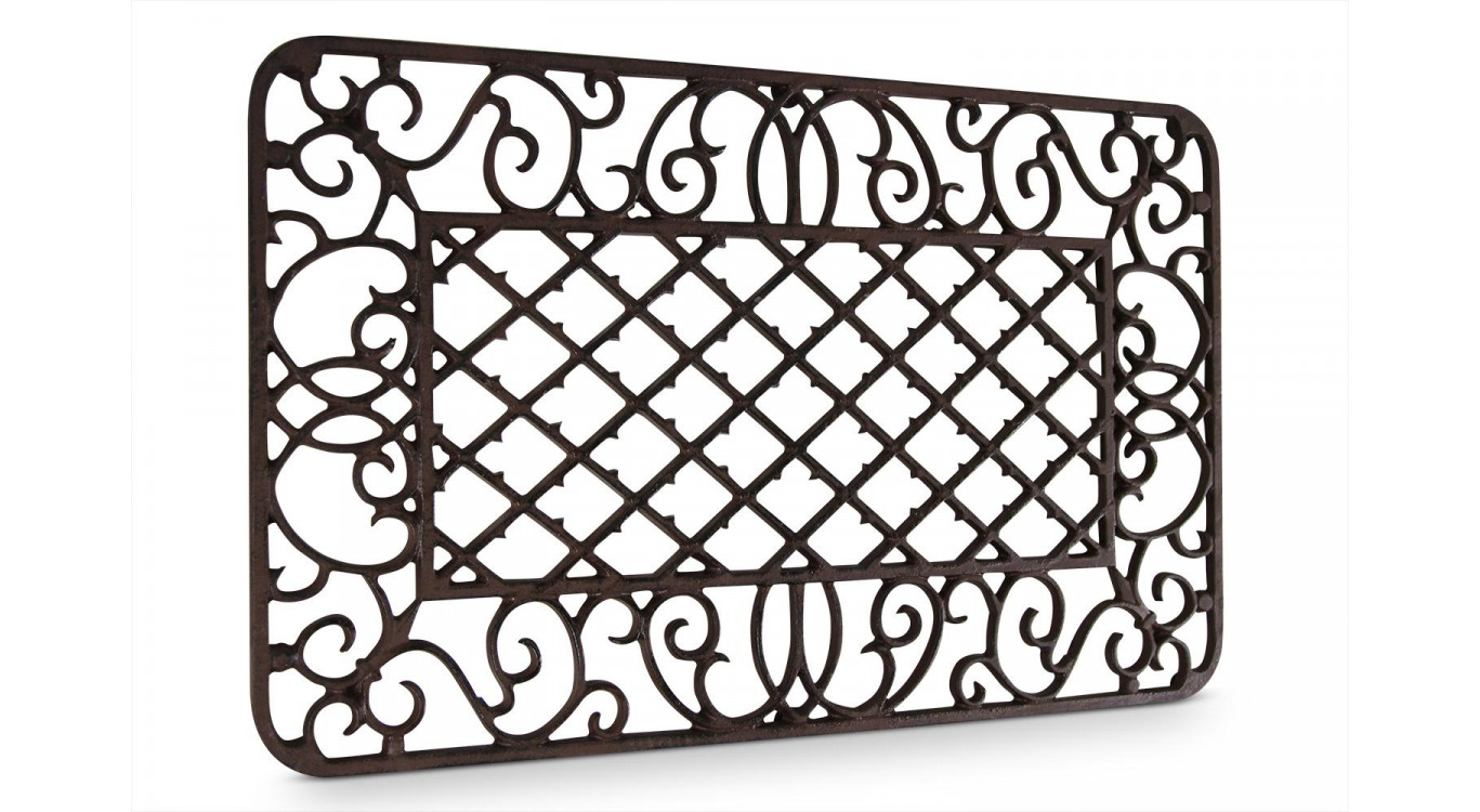 Tapis Paillasson Rectangulaire Fonte Marron 66,5x41,56x2cm