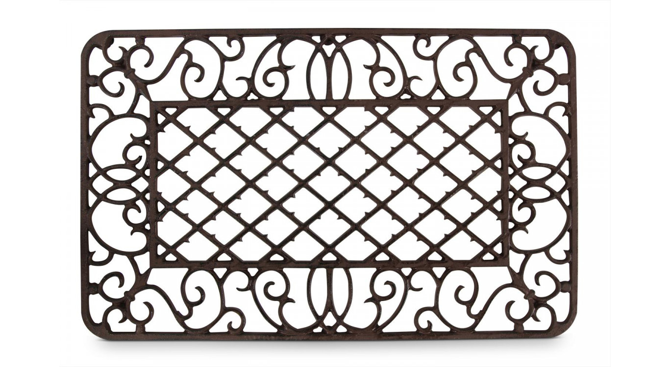 Tapis Paillasson Rectangulaire Fonte Marron 66,5x41,56x2cm