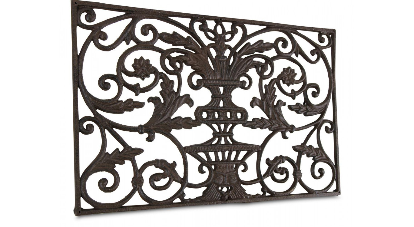 Tapis Paillasson Rectangulaire Fonte Marron 77,5x44,5x2cm