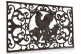 Brown Cast Iron Rectangular Doormat 64x39x2cm
