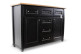 Buffet 6 Tiroirs Bois Noir 142x49x94.8cm