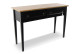 Console 2 cassetti legno nero 140x49x95.5cm