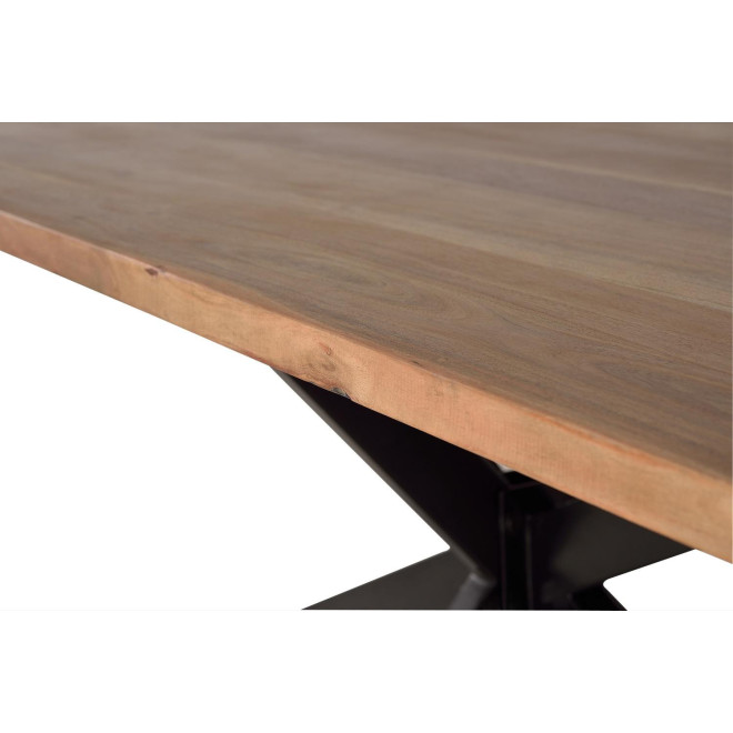 Esstisch Holz, Metall Braun 200x100x76cm