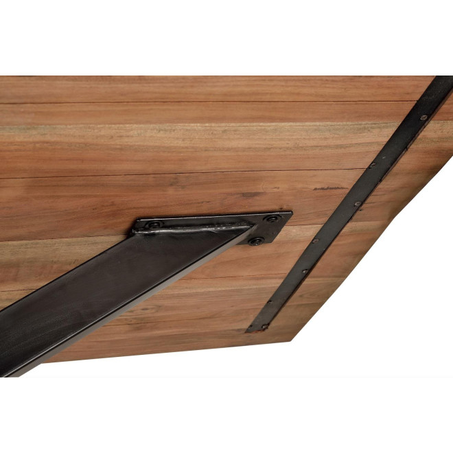 Esstisch Holz, Metall Braun 200x100x76cm