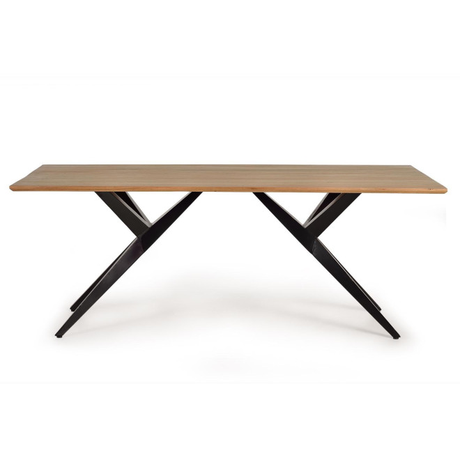 Esstisch Holz, Metall Braun 180x90x76cm