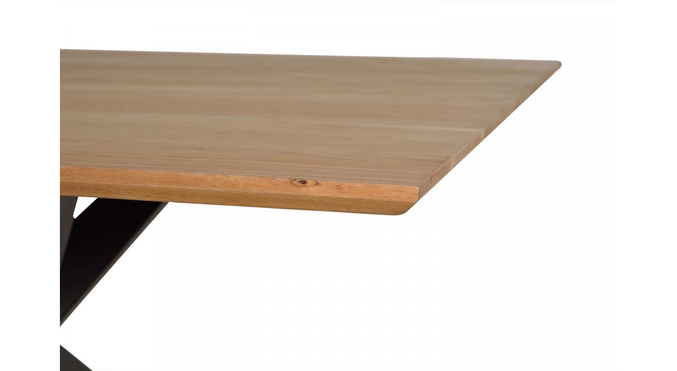 Esstisch Holz, Metall Braun 200x100x76cm