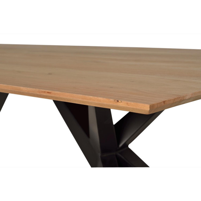Esstisch Holz, Metall Braun 200x100x76cm