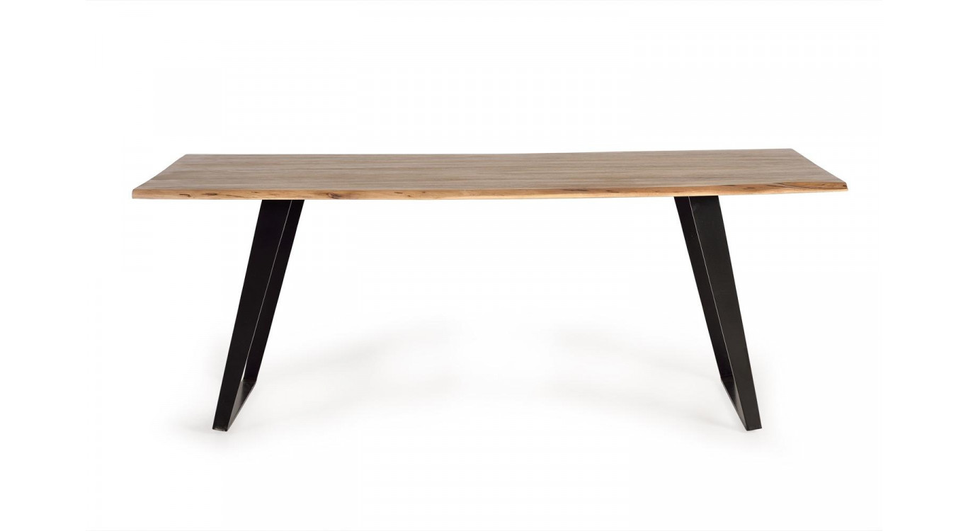 Esstisch Holz, Metall Braun 205x100x76cm