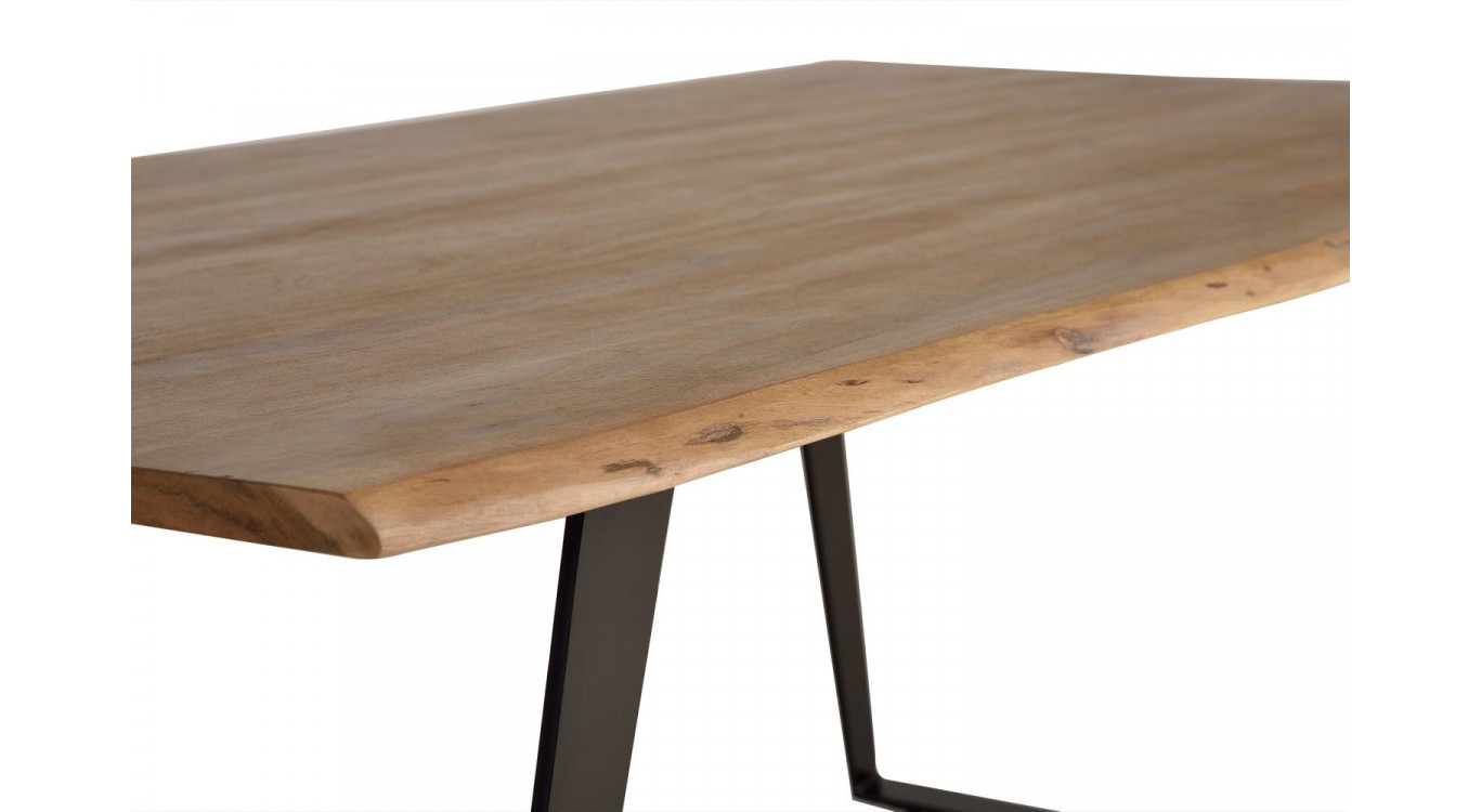 Esstisch Holz, Metall Braun 205x100x76cm