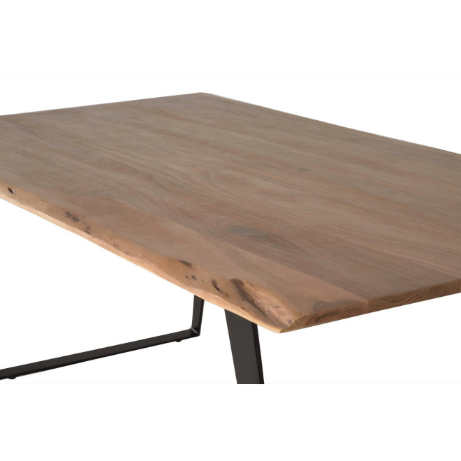 Esstisch Holz, Metall Braun 205x100x76cm