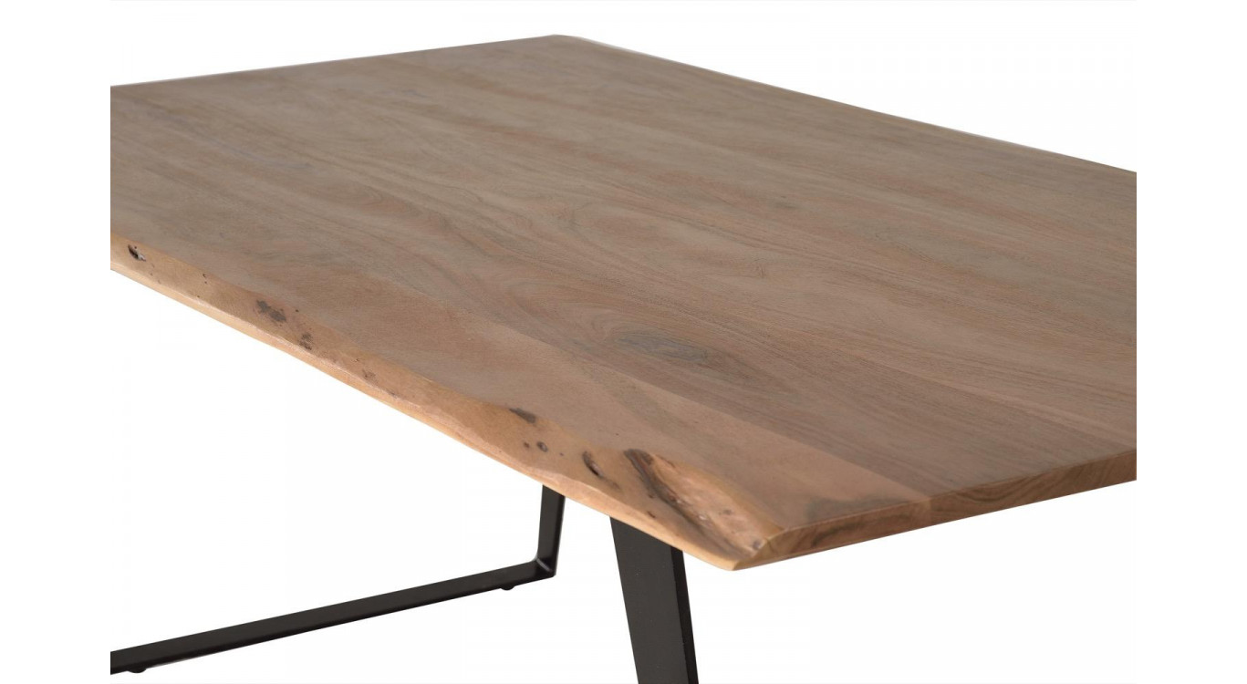 Esstisch Holz, Metall Braun 205x100x76cm
