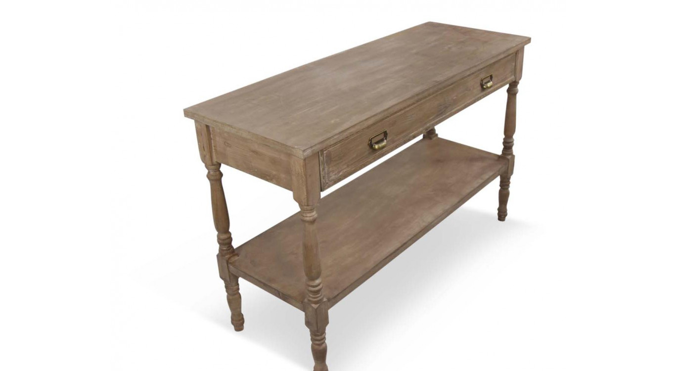 Konsolenmöbel Drapier Holz 1 Schublade 120x45x77cm