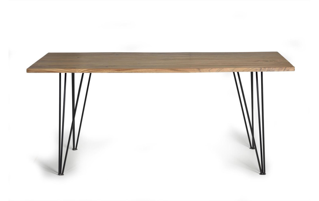 Esstisch Holz, Metall Braun 200x100x76cm