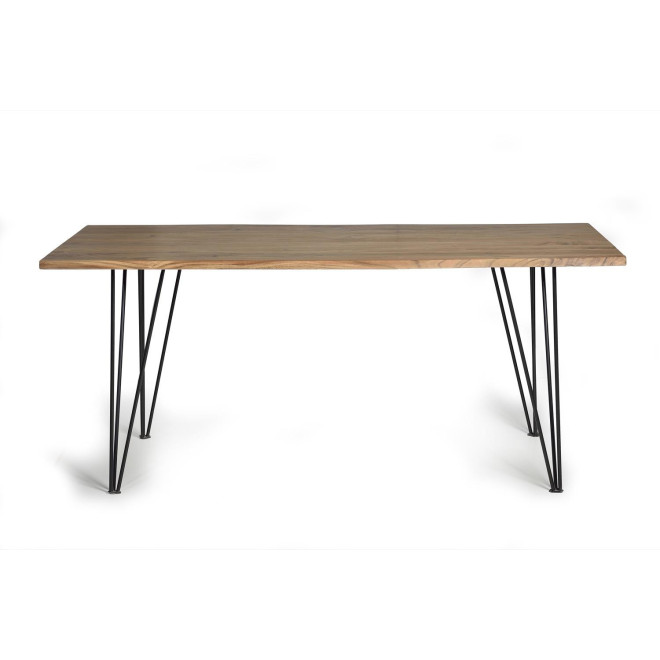 Esstisch Holz, Metall Braun 200x100x76cm