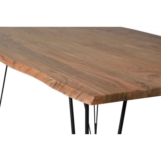 Esstisch Holz, Metall Braun 160x90x76cm