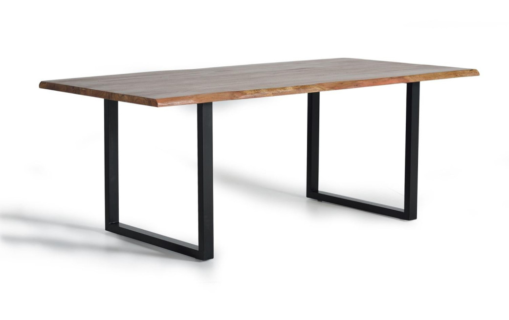 Esstisch Holz, Metall Braun 200x100x78cm