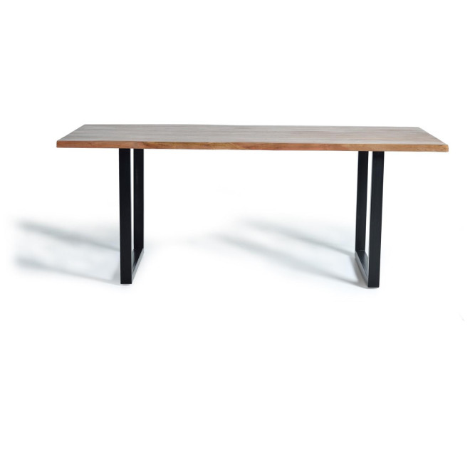 Table à Manger Bois, Métal Marron 200x100x78cm