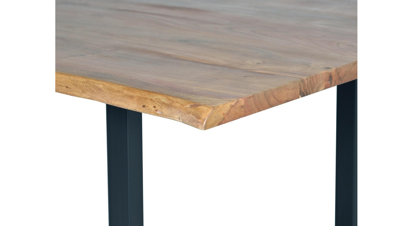 Table à Manger Bois, Métal Marron 200x100x78cm