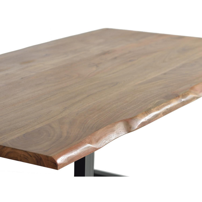 Esstisch Holz, Metall Braun 200x100x78cm