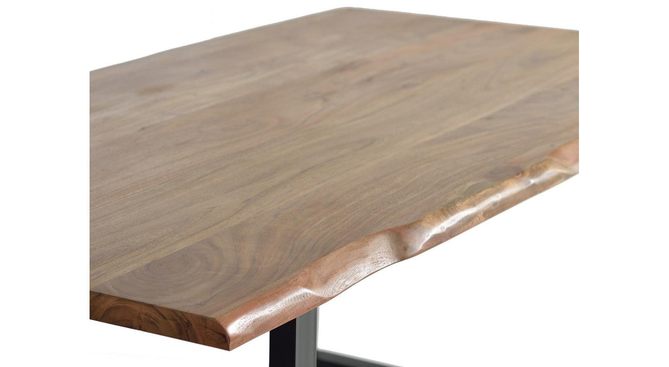 Esstisch Holz, Metall Braun 200x100x78cm