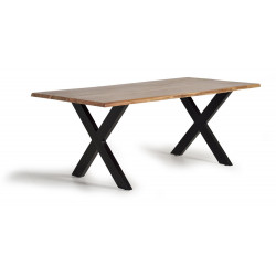 Esstisch Holz, Metall Braun 200x100x78cm