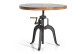 Table à Manger Bois, Métal Marron 90x90x75cm