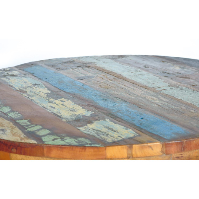 Esstisch Holz, Metall Braun 90x90x75cm