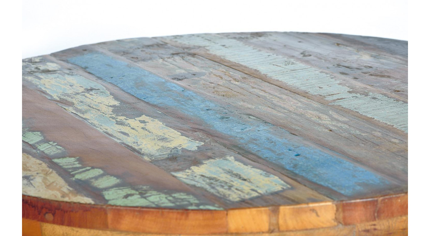 Esstisch Holz, Metall Braun 90x90x75cm