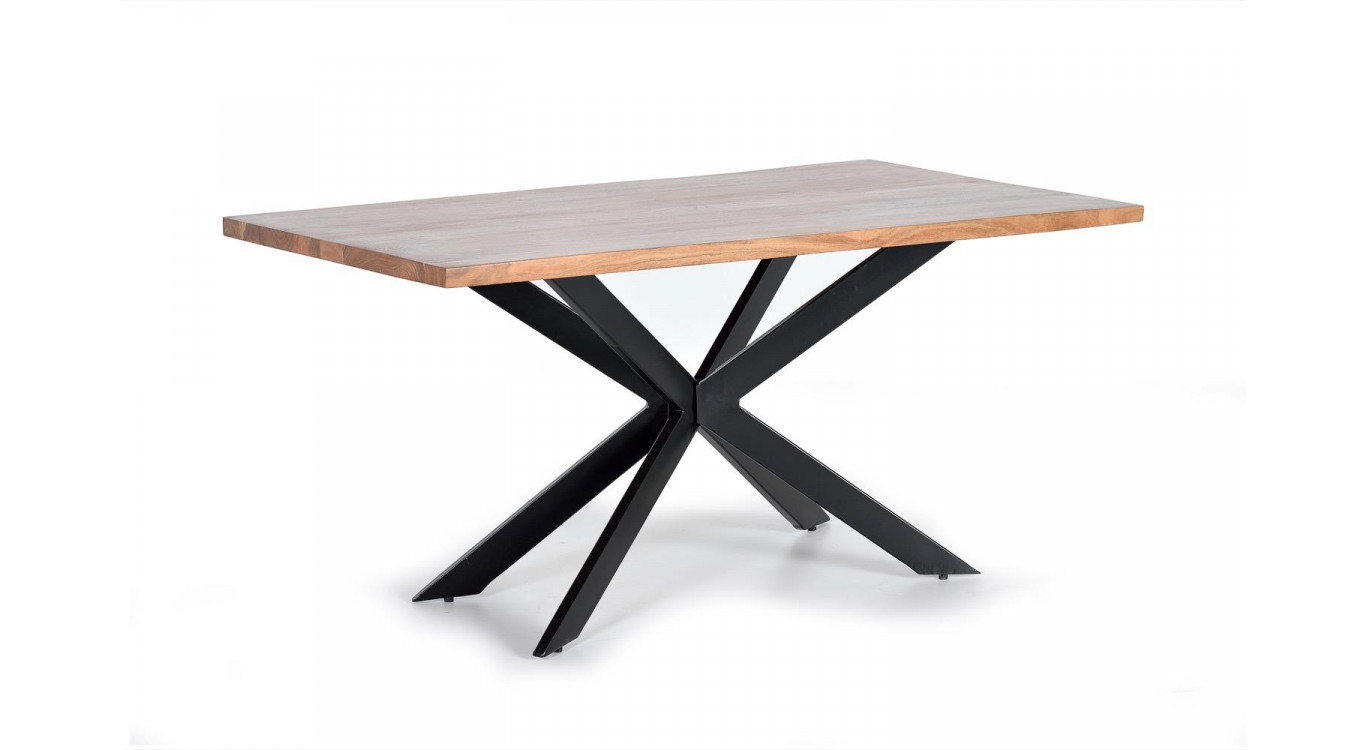 Esstisch Holz, Metall Braun 200x100x78cm