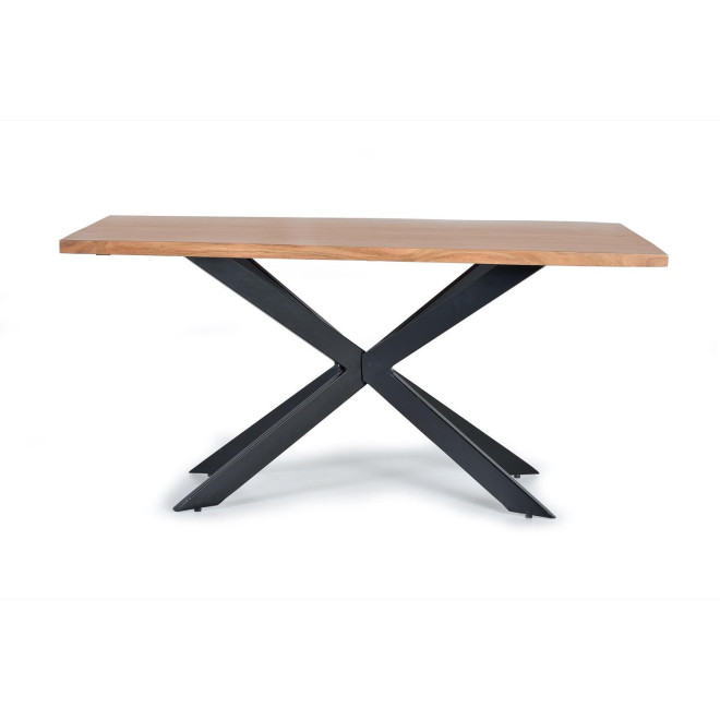 Table à Manger Bois, Métal Marron 200x100x78cm