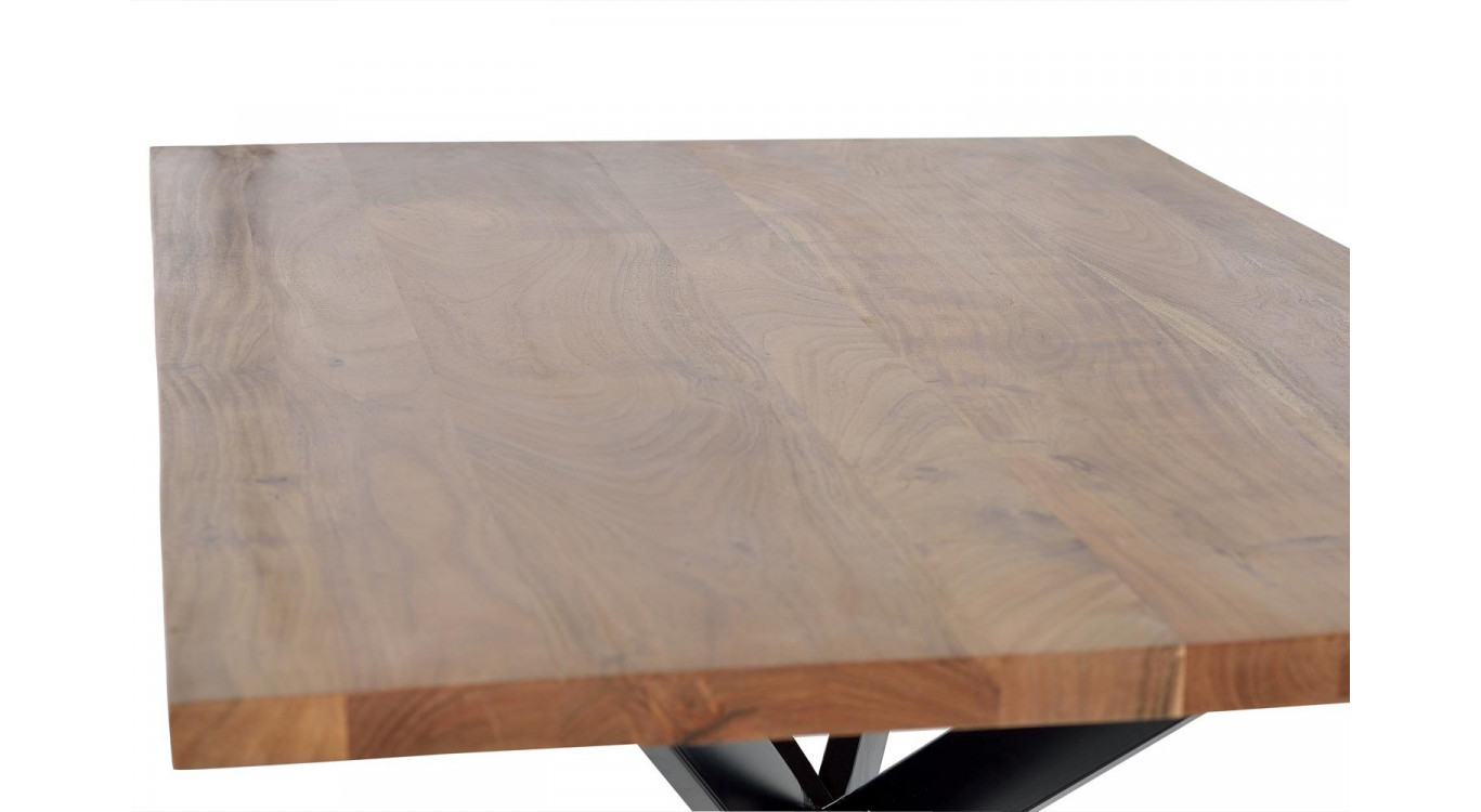 Esstisch Holz, Metall Braun 200x100x78cm