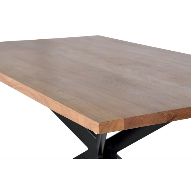 Esstisch Holz, Metall Braun 200x100x78cm