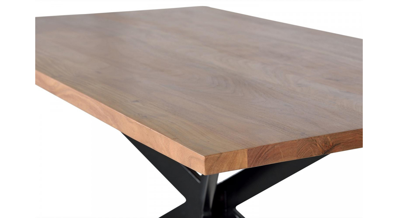 Esstisch Holz, Metall Braun 200x100x78cm