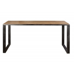 Esstisch Holz, Metall Braun 180x90x78cm