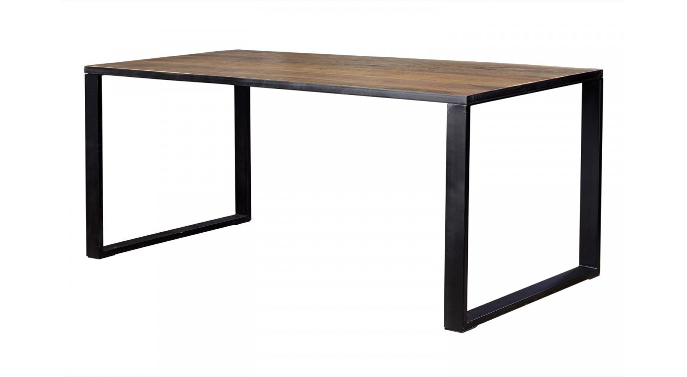 Esstisch Holz, Metall Braun 180x90x78cm