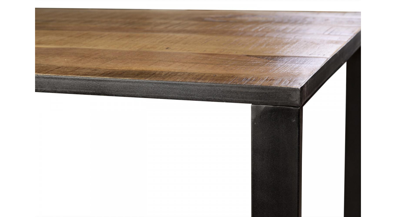 Esstisch Holz, Metall Braun 180x90x78cm