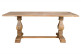 Mesa de comedor de madera marrón 200x100x77cm