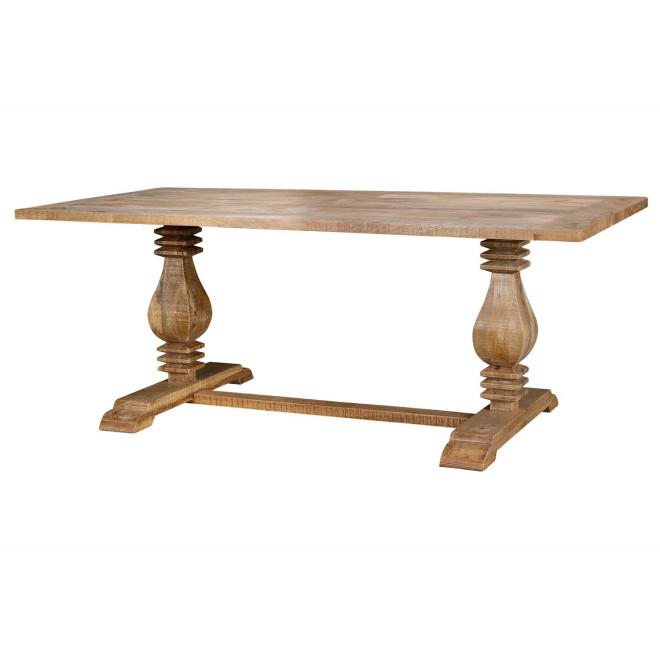 Table à Manger Bois Marron 200x100x77cm