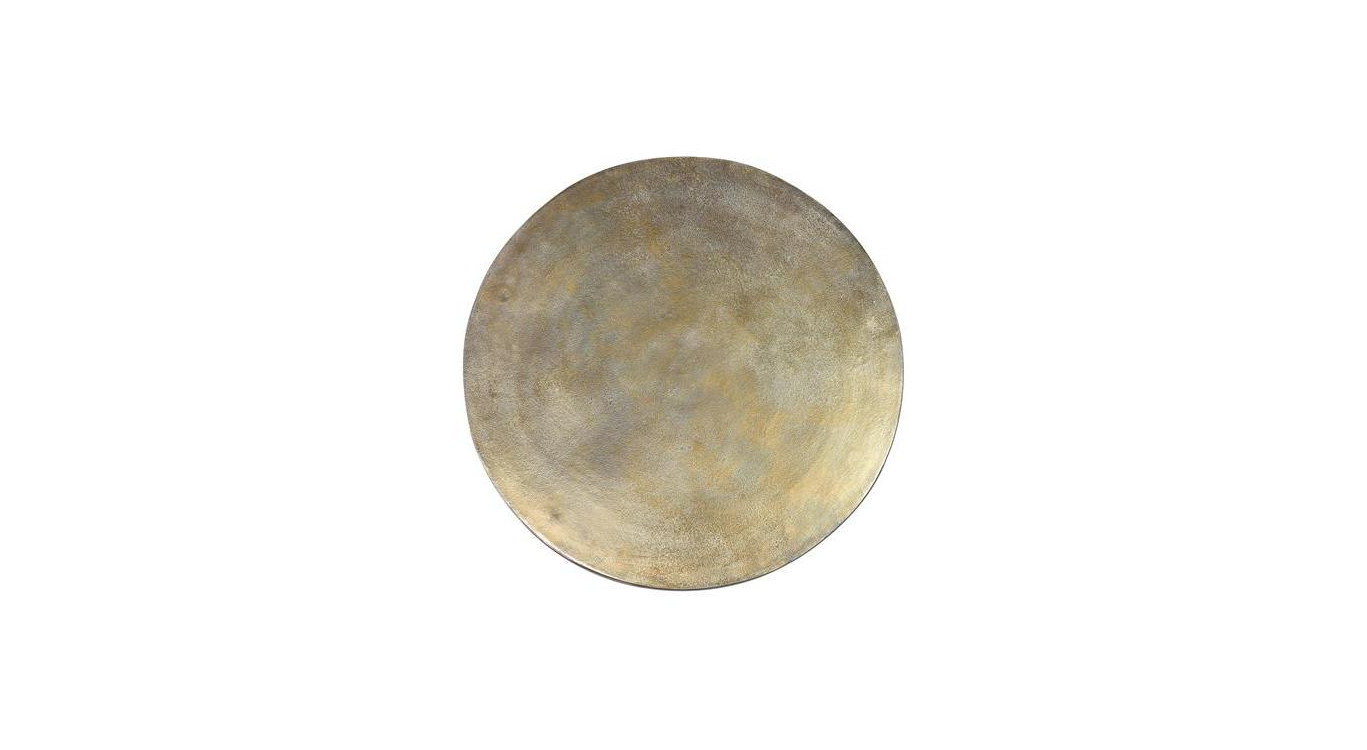 Lot Von 2 Niedrigen Tischen Bronze, Eisen Bronze 76x76x87cm