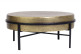 Table Basse Bronze, Fer Or 82x82x37cm