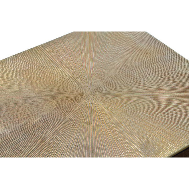 Lot De 2 Tables Basses Bronze, Fer Bronze 55x105x56cm