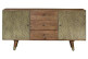 Truhe mit 3 Schubladen Holz, Bronze Braun 160x40x78cm