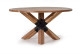 Table à Manger Bois, Fer Marron 150x150x76cm