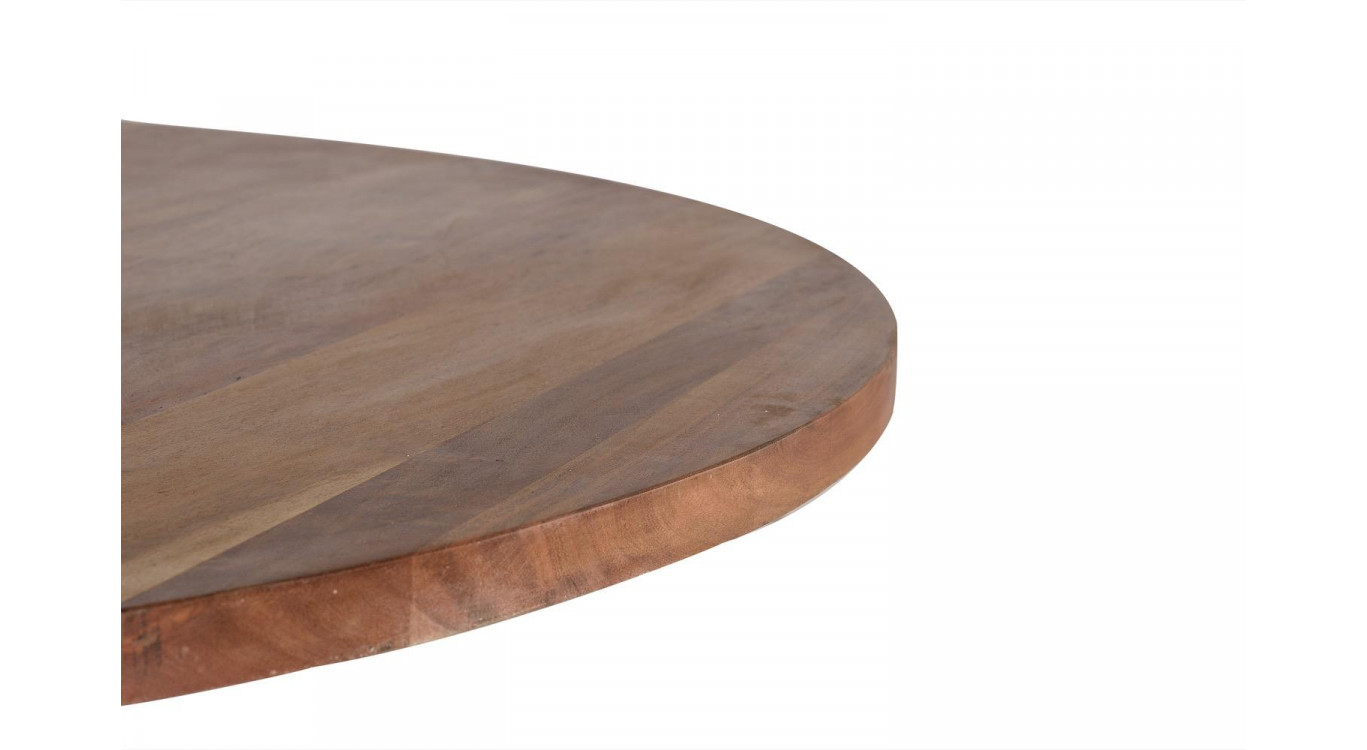 Esstisch Holz, Eisen Braun 150x150x76cm